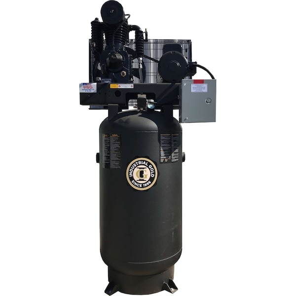 Industrial Gold 5Hp, 208-230V, 1Phase, 60Hz, 80Gal., Vert. Tank 18Cfm at 175Psi, Ci521E80V CI521E80V - main